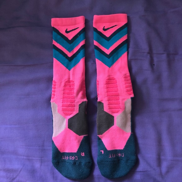 Blue and pink elite socks Clearance